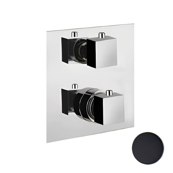 Смеситель для душа встраиваемый с термостатом Webert Pegaso PE970902560, черный