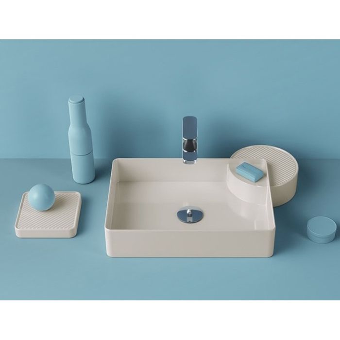 Artceram Cartesio Мыльница настольная керамическая 18х18 см, цвет белый, артикул CAC001 01 00