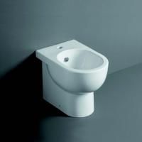 SIMAS E-LINE Биде  напольное приставное 51*35см, цвет белый
