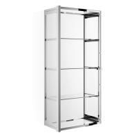 Decor Walther Glas S 3 Шкафчик подвесной 35x19x80см, стекло прозрачное, цвет: хром ЗАКАЗ ПО ЗАПРОСУ