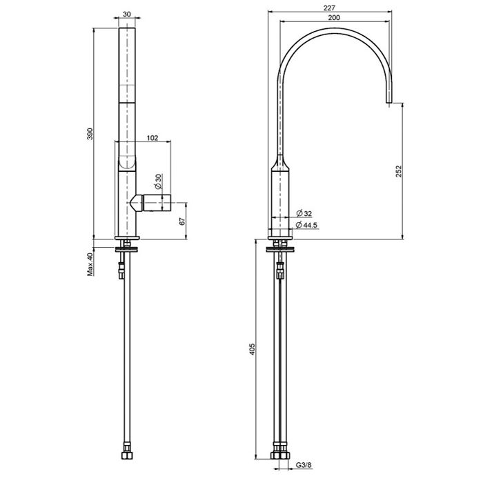 FIMA|Carlo Frattini Kitchen Смеситель (Nomos) для кухни, вращающийся излив, цвет хром
