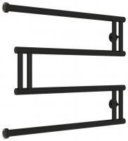 Полотенцесушитель водяной High-Tech model "M+" 500х650 (Матовый черный)