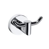 Крючок X-ROUND, двойной,80x55x70 мм, хром, Sapho