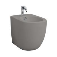 Artceram FILE 2.0  Биде напольное приставное 36х52 см, с креплениями, с 1 отв под смеситель,  цвет grigio oliva