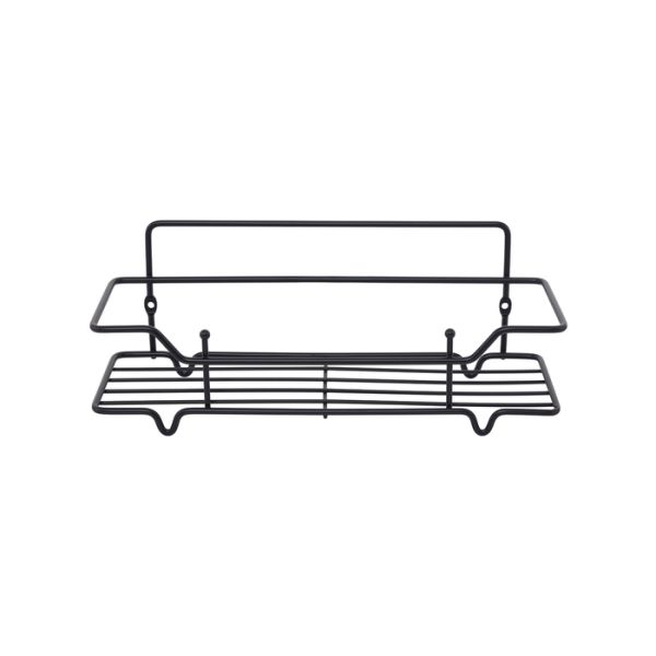 Полка одноярусная прямая Milardo Grid проволока стальная, чёрный матовый (GRICS1BM44)