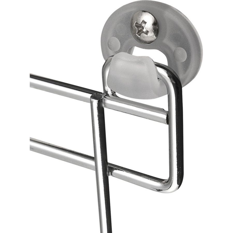 Полка CHROM LINE одинарная из проволоки с бортиком, нержавеющая сталь, 255x60x120 мм, хром, Sapho, артикул 37004