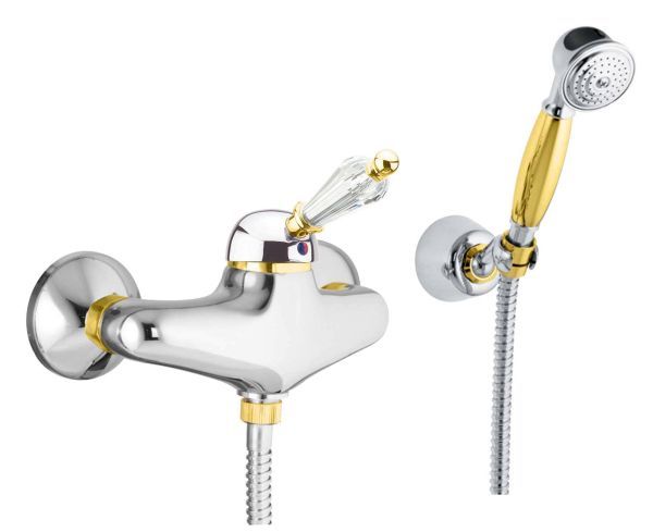 Смеситель для душа Fiore IMPERIAL- SKY  (SWAROVSKI®) 82CO5127, хром/золото