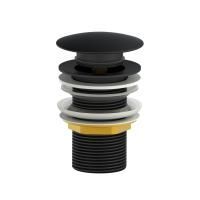 Донный клапан для раковины 1 1/4 WONZON & WOGHAND, Черный матовый (WW-88SS02-MB)