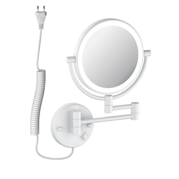 Зеркало с подсветкой Timo Saona белый матовый (13376/16)