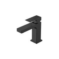 GATTONI Kubik Смеситель для раковины, излив 110 мм, цвет NERO OPACO (без донного клапана)