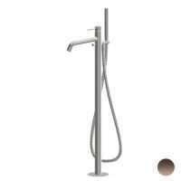 Newform X-STEEL 316 Смеситель для ванны напольный, излив 243 мм, в компл: руч. душ, шланг, без встр. части, (для 27819) цвет: PVD Brushed copper bronz Newform X-STEEL 316 Смеситель для ванны напольный, излив 243 мм, в компл: руч. душ, шланг, без встр. части, (для 27819) цвет: PVD Brushed copper bronz
