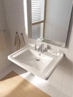 Duravit  Starck III Раковина подвесная узкая  700х545 мм. с переливом, с 1 отв под смеситель, цвет белый Duravit  Starck III Раковина подвесная узкая  700х545 мм. с переливом, с 1 отв под смеситель, цвет белый