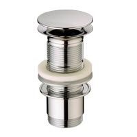 Донный клапан, Cisal, Complementi, назначение-для ванны, форма крышки-круглая, цвет-никель матовый (Brushed Nickel/Nickel Mat)