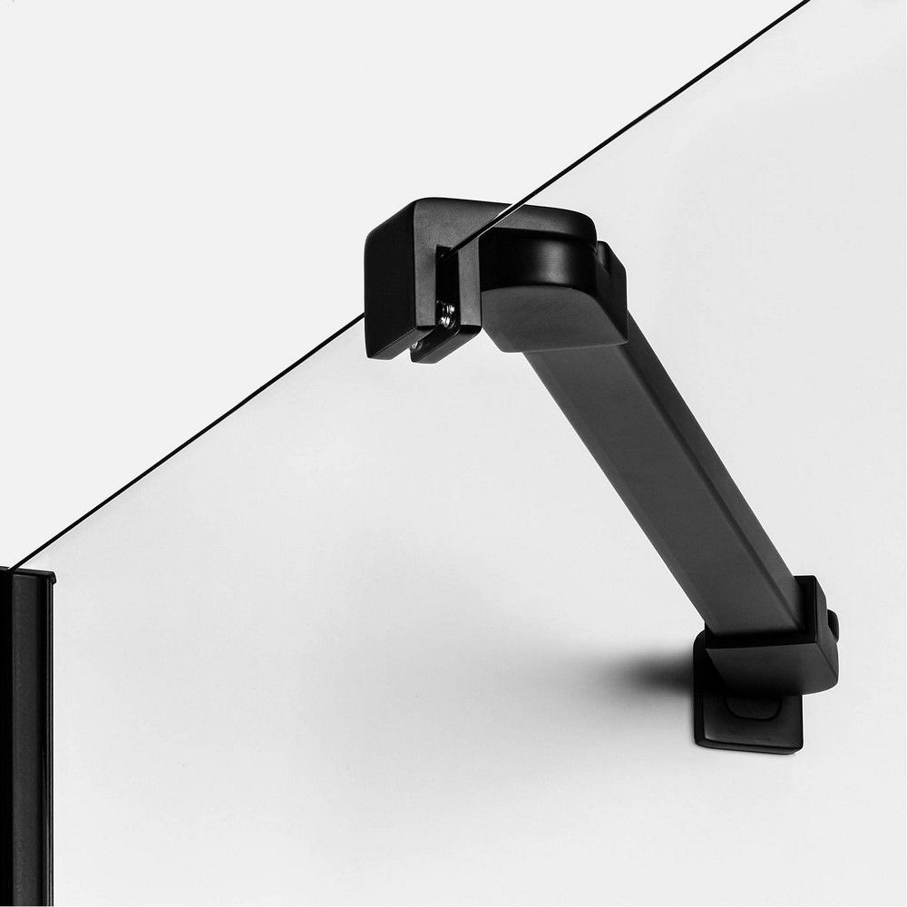 Душевое ограждение NEW TRENDY NEW RENOMA BLACK R 100x100x195 D-0206A/D-0112B (черный)