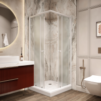 Уголок ZFQ81 душевой PARLY с поддоном (80х80х190)