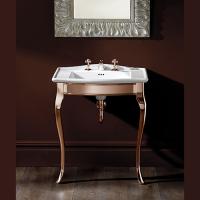 Devon Westminster Раковина полувстраиваемая (69,5х50см) с 3 отверстиями, для консолей и баз, цвет: белый