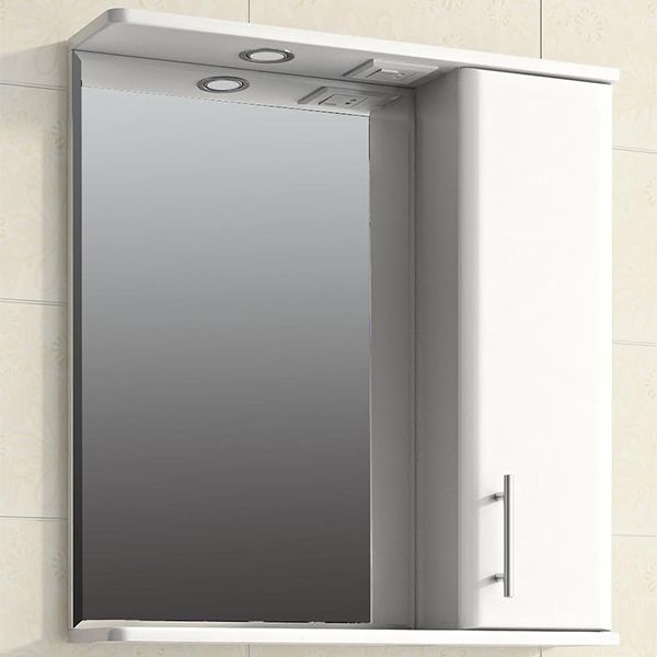 Зеркало со шкафом Vigo Vito 65 R с подсветкой Белое