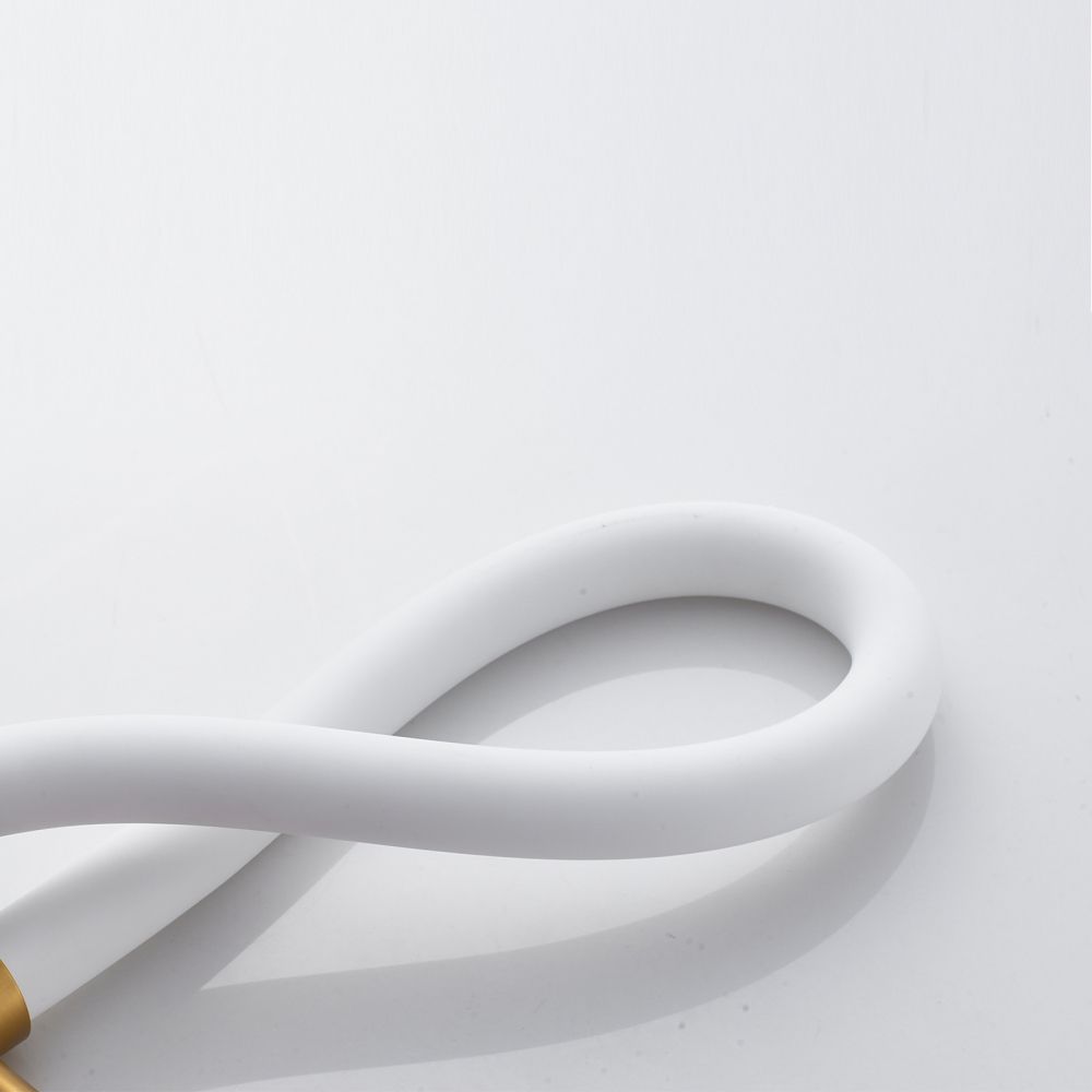 Смеситель для кухни с гибким изливом и режимом "душ" Shevanik S123G-1, золотой сатин