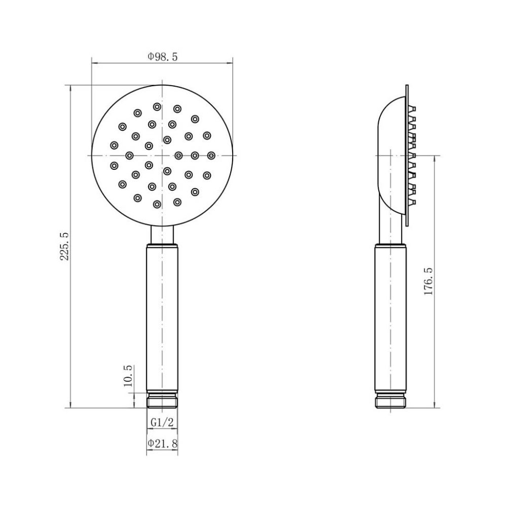 Лейка для душа Славен СЛ-ЗП-121, сатин