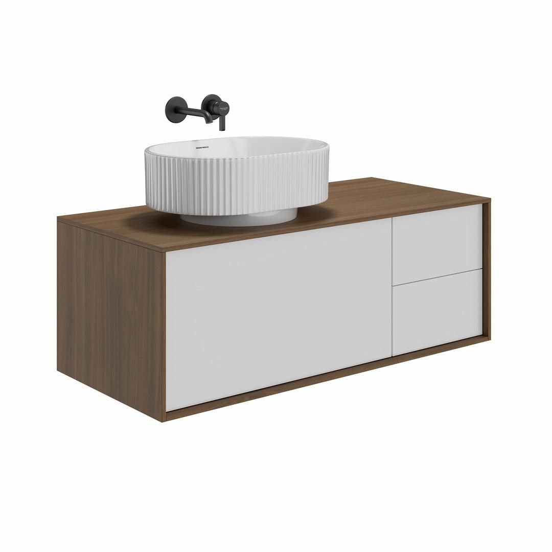 Раковина ARTBASIN Vento накладная 50, белая глянцевая