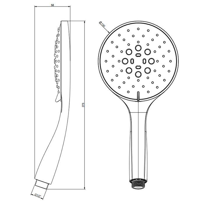 GESSI Emporio/ВСЕ СЕРИИ Ручная лейка с 3мя режима, цвет:  Finox