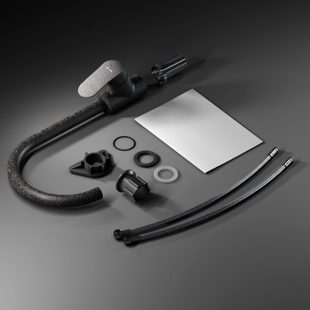 F8007122 Like смеситель для кухни, элегантный черный, шт