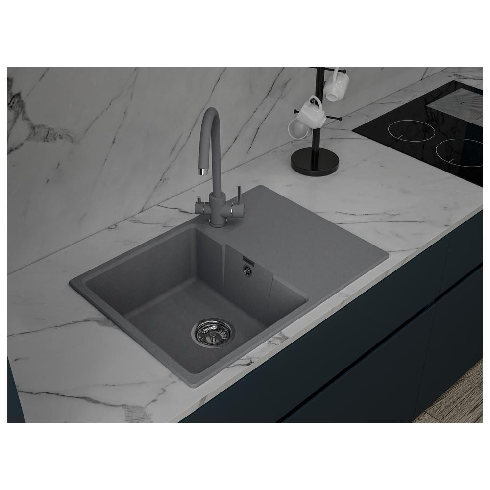 Кухонная мойка GranFest URBAN 668L, темно-серый, артикул 668L темно-серый