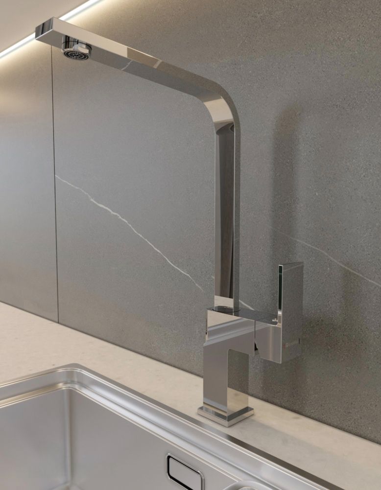 Смеситель для кухни Knotlor KN-21, хром, артикул KN-21