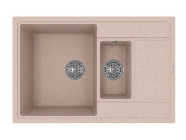 Кухонная мойка Florentina ЛИПСИ 20.250.D0780.107, песочный