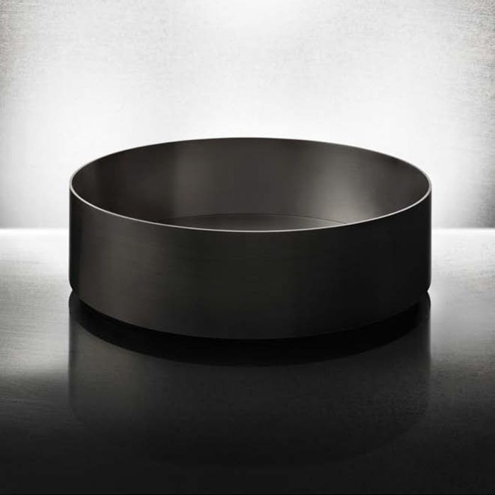 GESSI 316 Раковина Ø400 мм., для установки на столешницу, без перелива, нержавеющая сталь, цвет Black metal brushed PVD