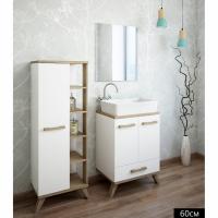 Зеркало Sanflor Ингрид 60 С0001914 Белое Зеркало Sanflor Ингрид 60 С0001914 Белое