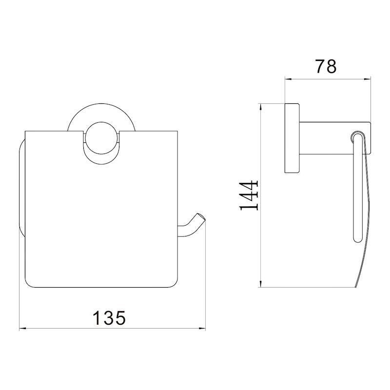 Держатель для туалетной бумаги Savol S-005651C, матовое золото, артикул S-005651C