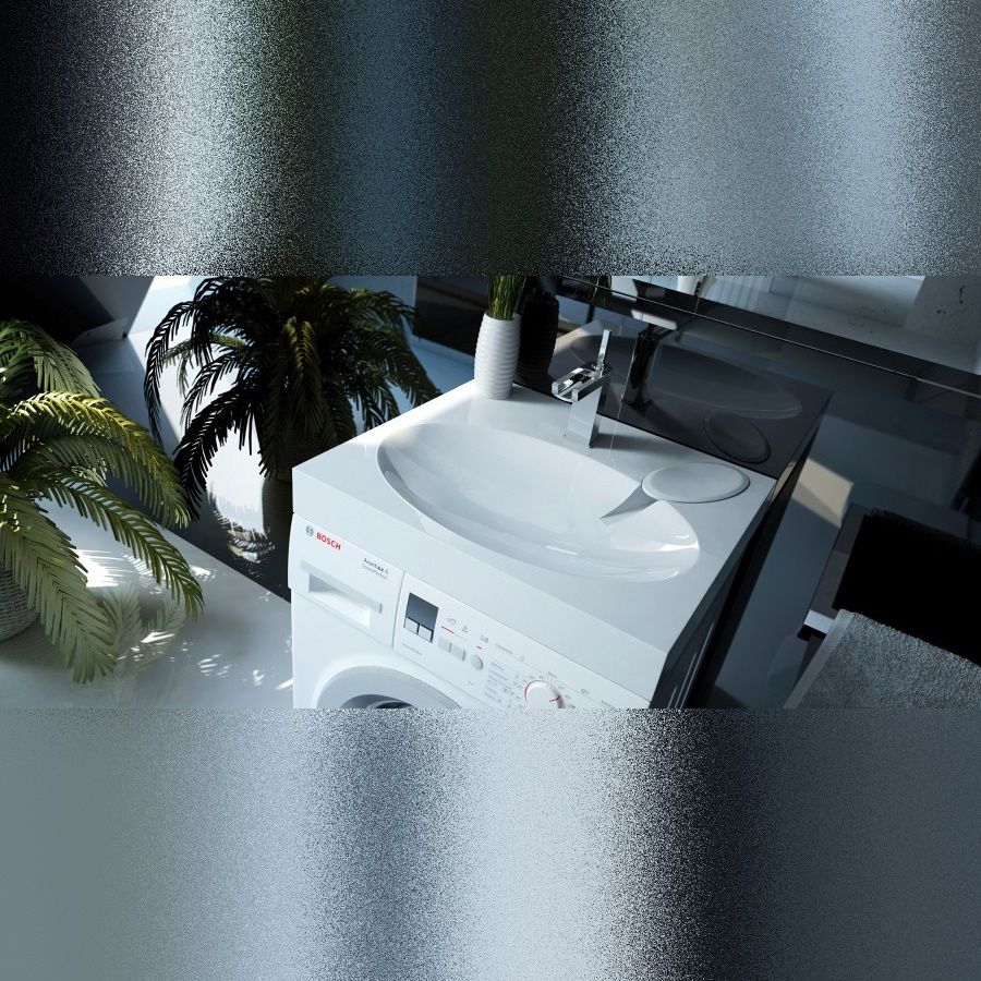 Раковина над стиральной машиной Maretti EN13SM32-844, белая, артикул EN13SM32-844