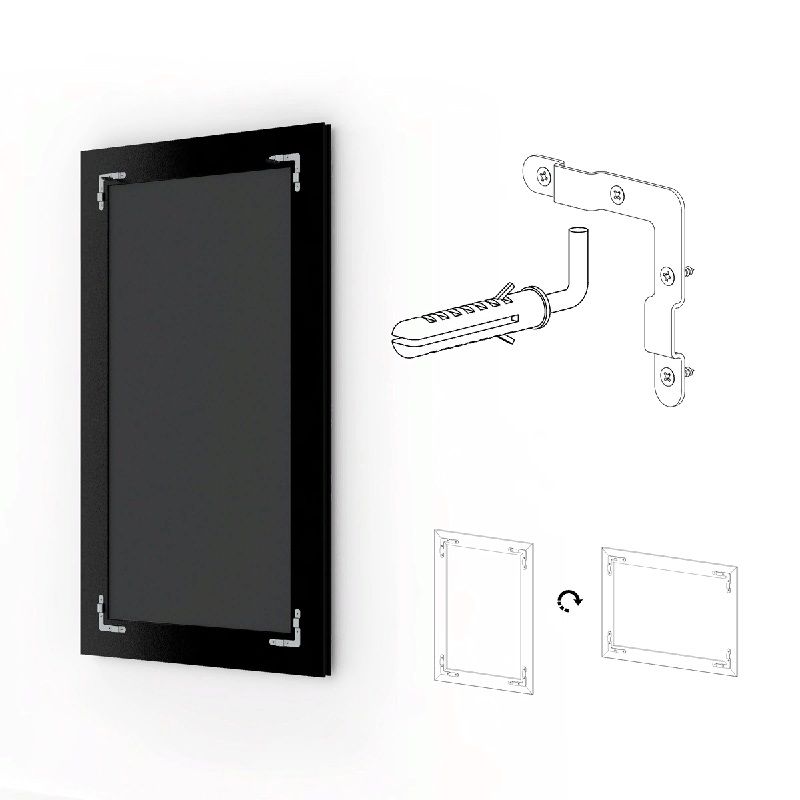 Зеркало Evoform Exclusive 77х57 Серебряный акведук