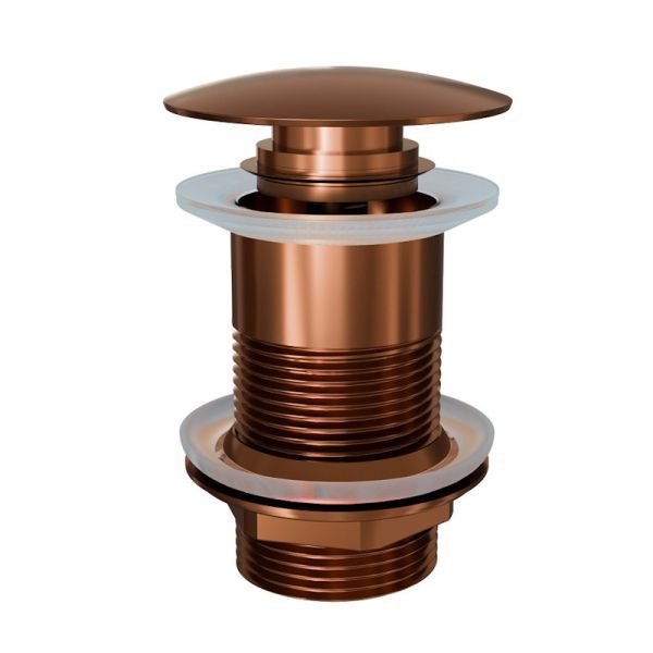 Донный клапан для раковины без перелива Knotlor BM9010RB, бронза