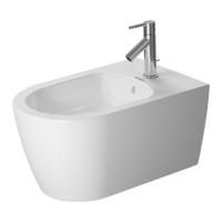 Биде, Duravit, ME by Starck, ширина, мм-370, глубина, мм-570, высота, мм-295, тип установки-подвесной, форма чаши-овальная, отверстия для смесителя-одно, материал-керамика, крепеж-есть, цвет-белый