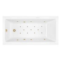 Ванна EXCELLENT Wave 160x80 "RELAX" (золото)