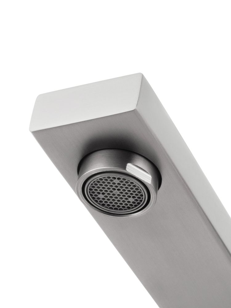 Смеситель для раковины встраиваемый WONZON & WOGHAND, Брашированный никель (WW-105-BS)