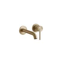 GESSI 316 Встраиваемый смеситель с изливом 200-170мм (внешние части), цвет: warm bronze brushed pvd