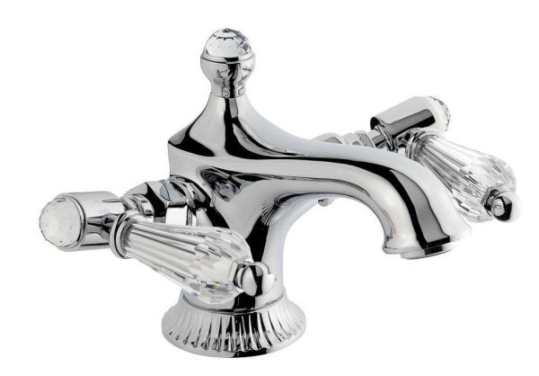 Emmevi The One Atena, смеситель для раковины. Прозрачные кристаллы Swarovski, цвет хром