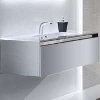 Тумба с раковиной SanVit Кубэ-1 90 kkube1090 в цвете Ral подвесная Белый глянец Тумба с раковиной SanVit Кубэ-1 90 kkube1090 в цвете Ral подвесная Белый глянец