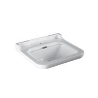 Kerasan Waldorf Раковина керамическая 60х55см, c 1 отверстием под смеситель, белая, цвет заглушки - хром