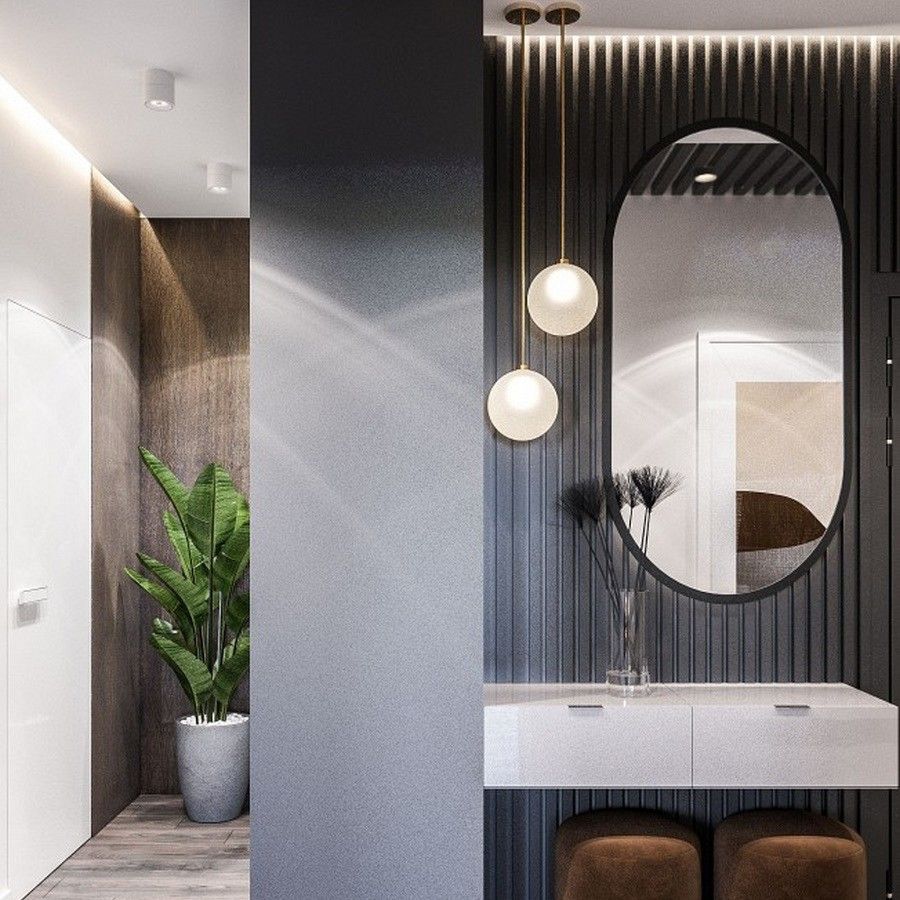 Зеркало Maretti Project Black PB50100V71, 50х100 см, артикул PB50100V71