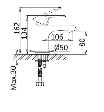 Смеситель для раковины CEZARES NAUTIC-LS1