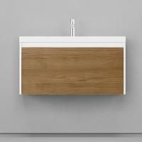 Тумба под раковину Velvex Klaufs 90.1Y tpKLA.90.1Y-617.216 подвесная Шатанэ Белая