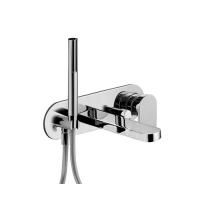 Fantini Mare Смеситель для ванны, встраиваемый, излив 200мм, с ручн.душем, (наружняя часть), цвет: хром