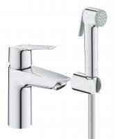 Смеситель для раковины GROHE Start 2021 однорычажный, с гигиеническим душем и настенным держателем, размер S, без донного клапана, хром (23123003) Смеситель для раковины GROHE Start 2021 однорычажный, с гигиеническим душем и настенным держателем, размер S, без донного клапана, хром (23123003)