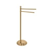 Colombo Hermitag Стойка с 2-мя полотенцедержателями, напольная, h:84,7см, цвет: античная бронза Colombo Hermitag Стойка с 2-мя полотенцедержателями, напольная, h:84,7см, цвет: античная бронза
