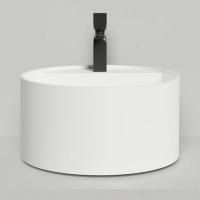 Salini ARMONIA ROUND TOP 02  Раковина накладная  450х450х250мм, с 1 отв. под смес, без донного клапана, мат-л: S-Stone, матовый, белый. Salini ARMONIA ROUND TOP 02  Раковина накладная  450х450х250мм, с 1 отв. под смес, без донного клапана, мат-л: S-Stone, матовый, белый.