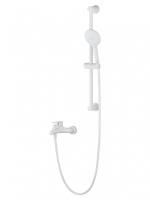 Смеситель для ванны с душевым гарнитуром WONZON & WOGHAND ALFA, Белый матовый (WW-AE3205-MW)